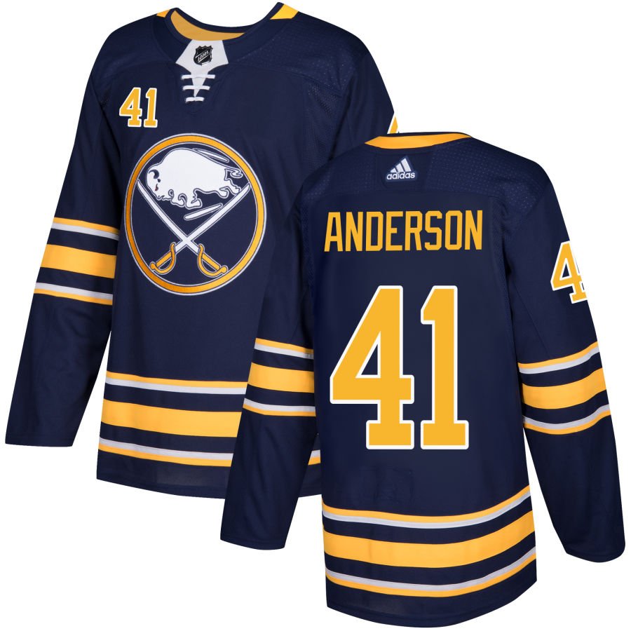 Buffalo Sabres #41 Craig Anderson Navy Authentic Pro Jersey