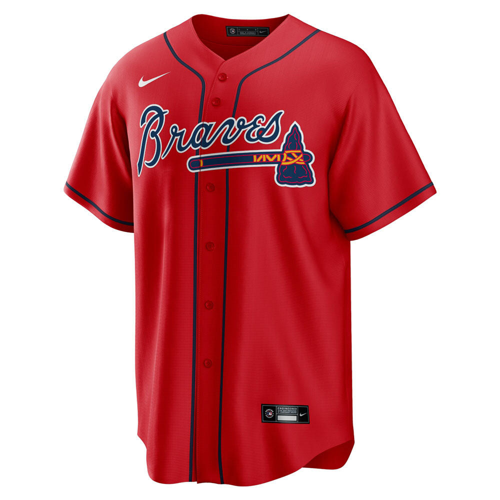 Men's Atlanta Braves Ronald Acuna Jr. Alternate Player Name Jersey - Red
