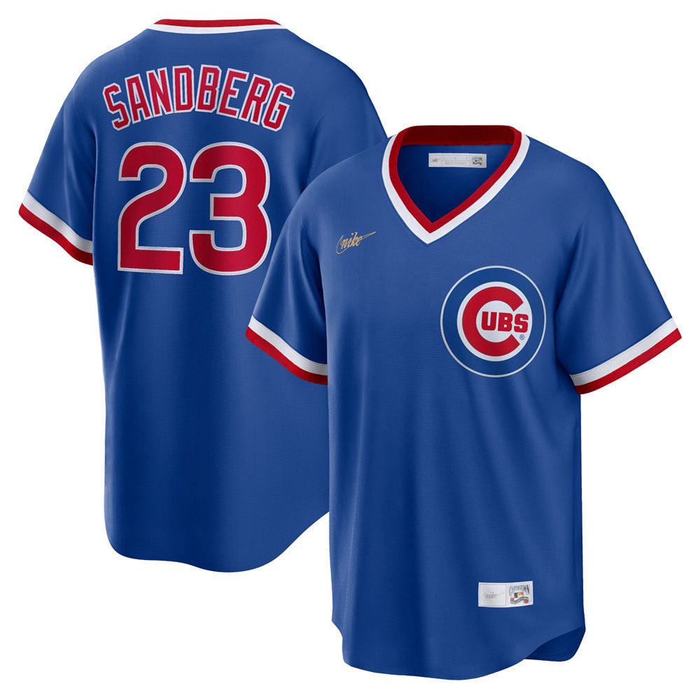 Men's Chicago Cubs Ryne Sandberg Road Cooperstown Collection Player Jersey - Royal
